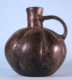 Chimu Blackware Gourd Vessel
