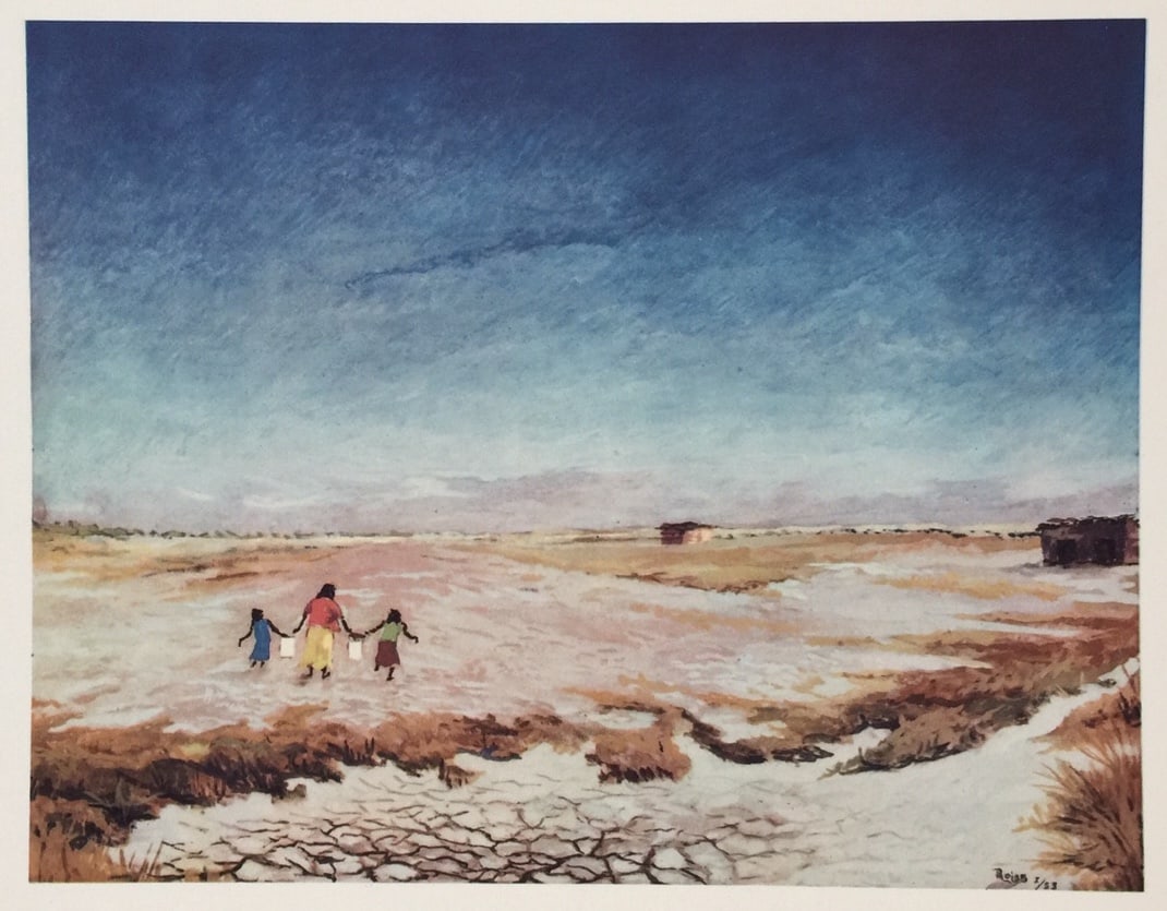 Fermin Rojas Pacheco offset print lithograph Mexican (1 of 2)