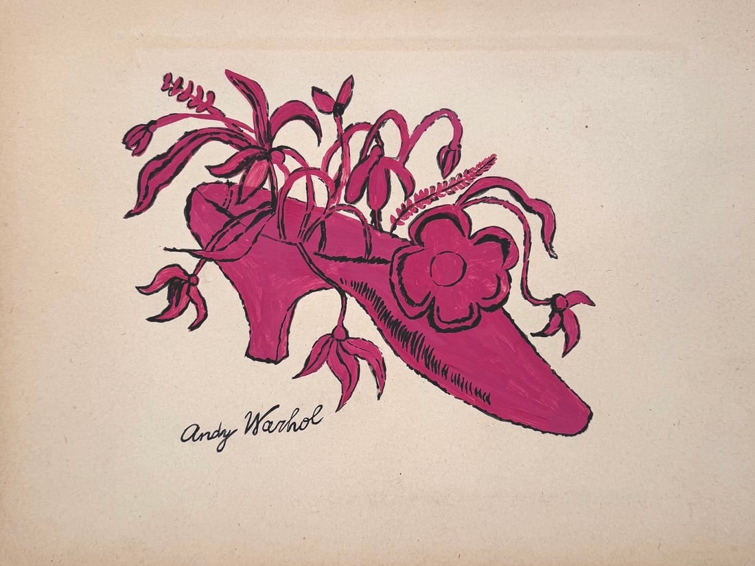 Andy Warhol after American Pop Art painting woman shoe 1928-1987 (1 of 2)