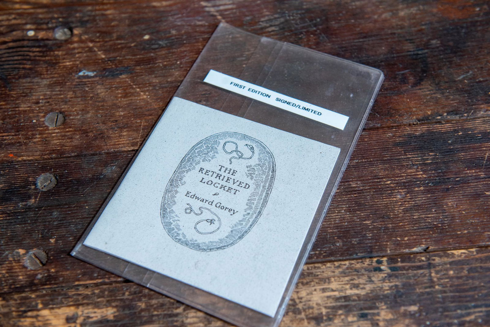 FIRST EDITION: THE RETRIEVED LOCKET SIGNED LIMITED BY GOREY, EDWARD (1 of 5)