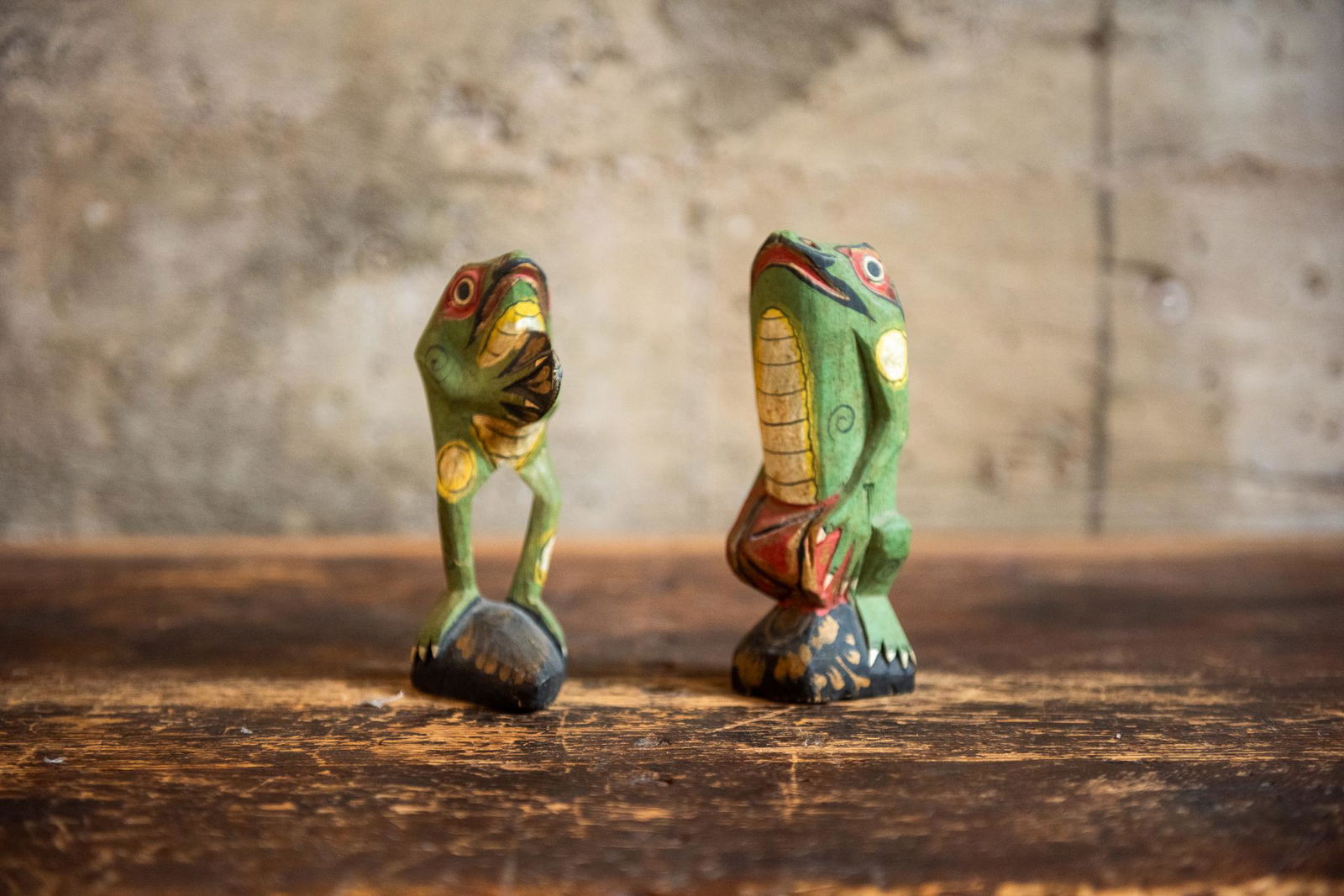 CARVED WOODEN FROGS (1 of 5)