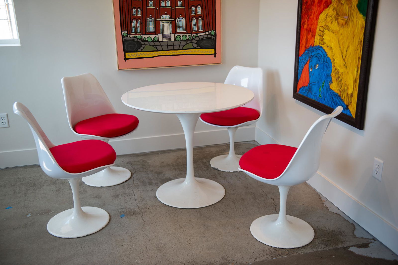 MCM TULIP DINING TABLE AND CHAIRS (1 of 6)