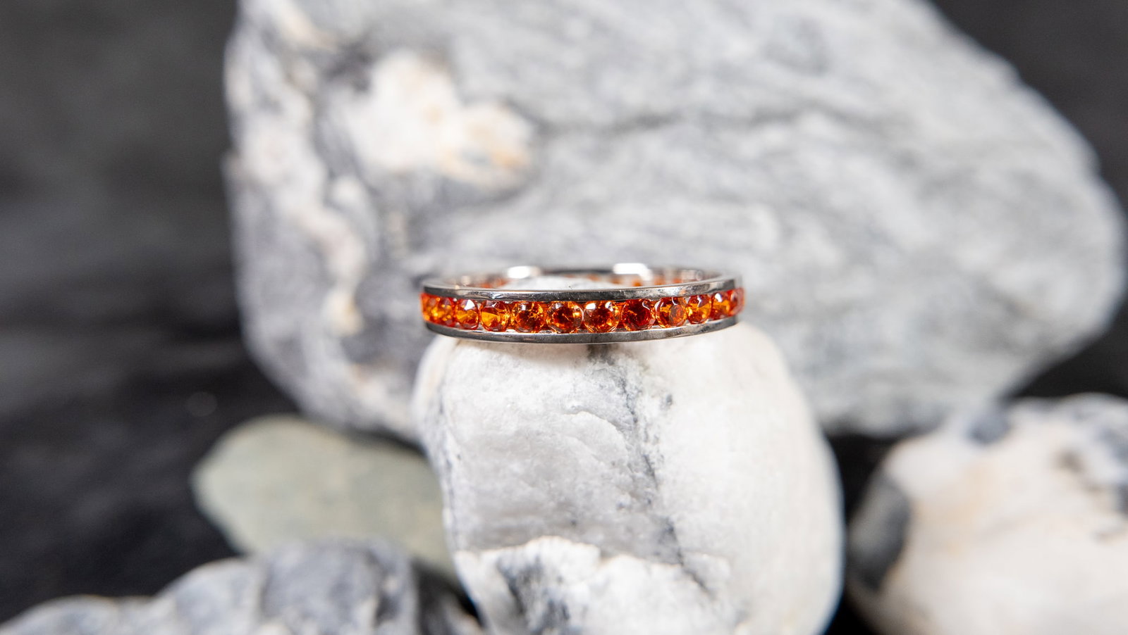 STERLING SILVER ETERNITY RING #4 (1 of 3)