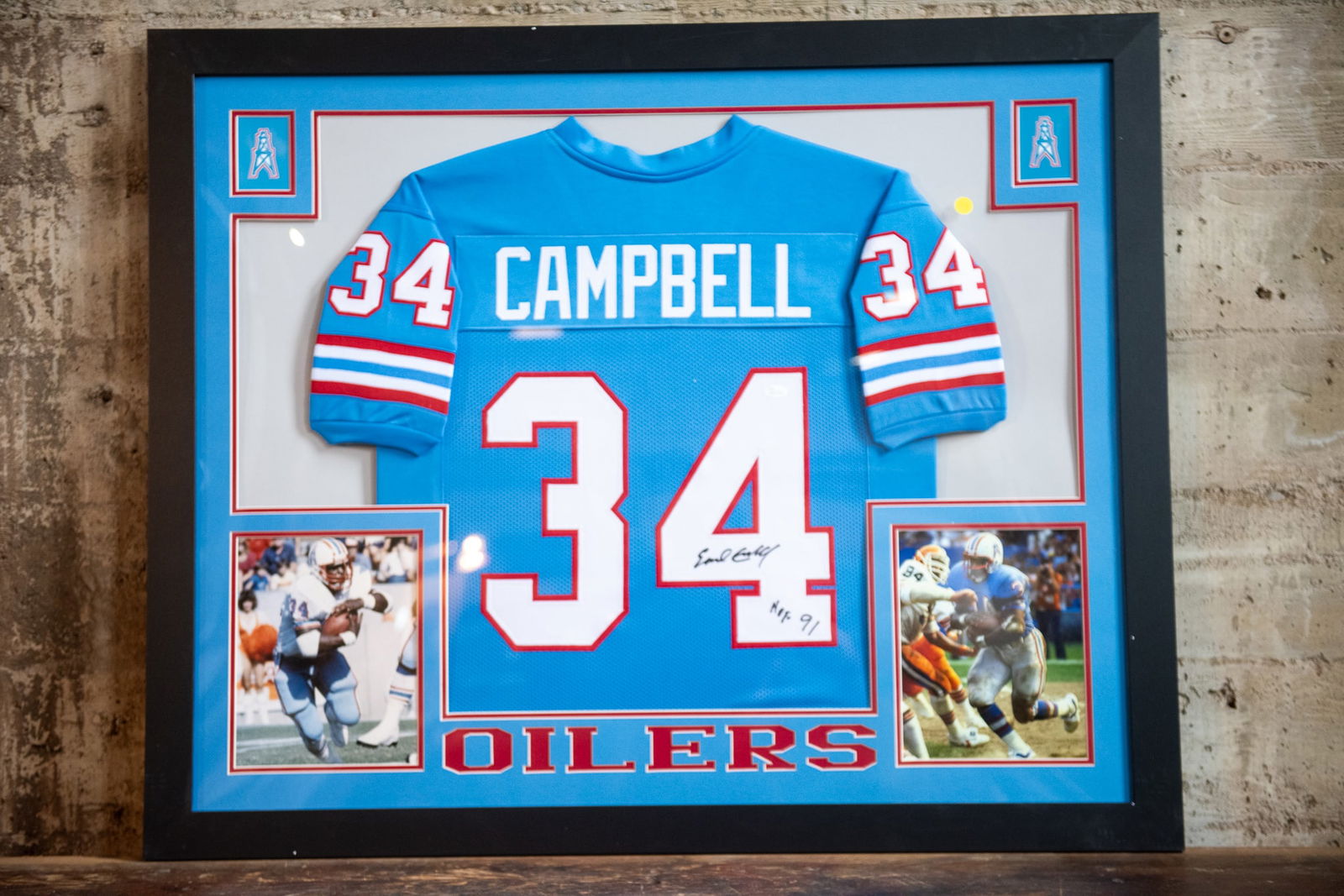EARL CAMPBELL SIGNED JERSEY (1 of 6)