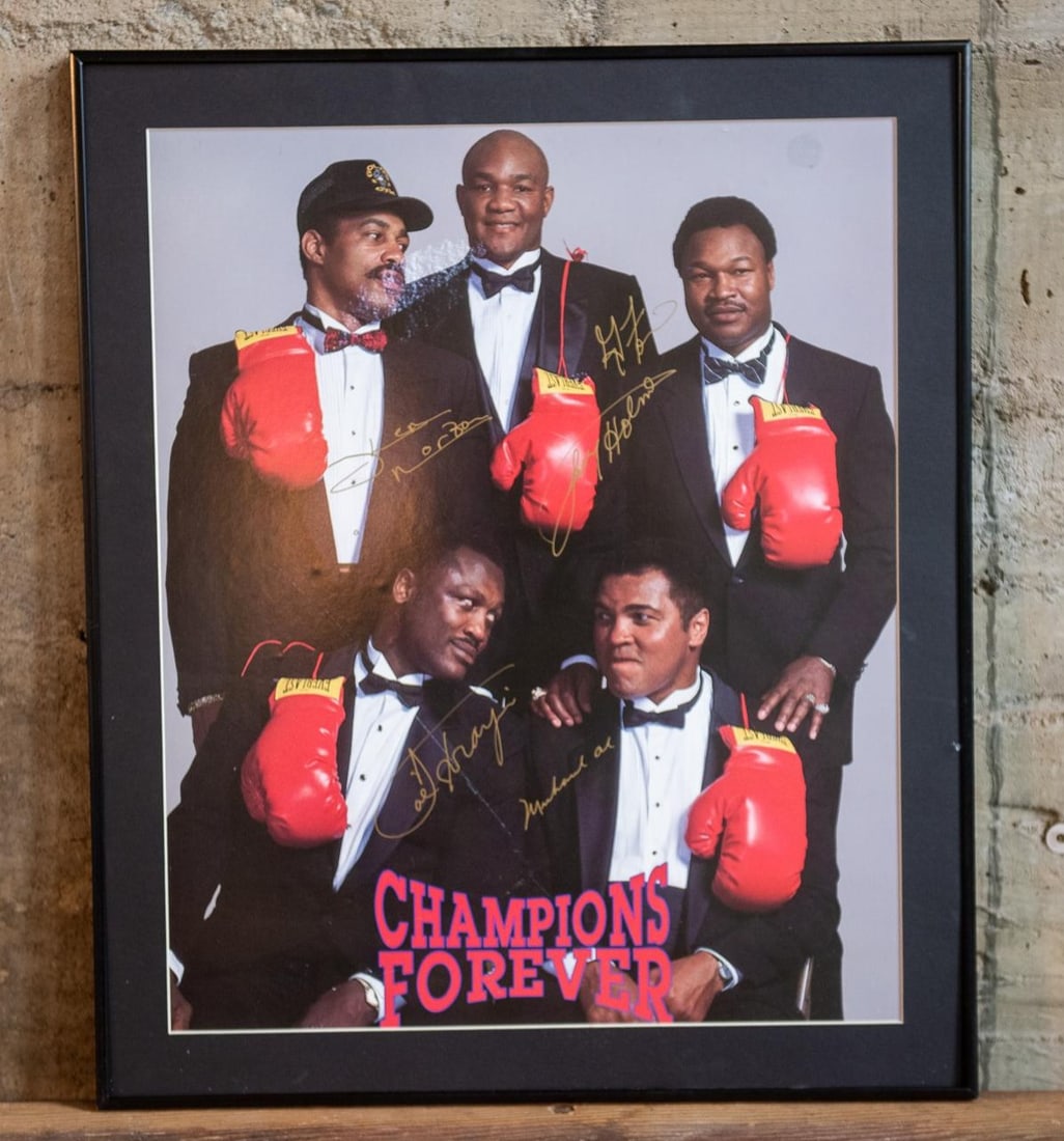 CHAMPIONS FOREVER SIGNED BOXING PHOTO (1 of 5)