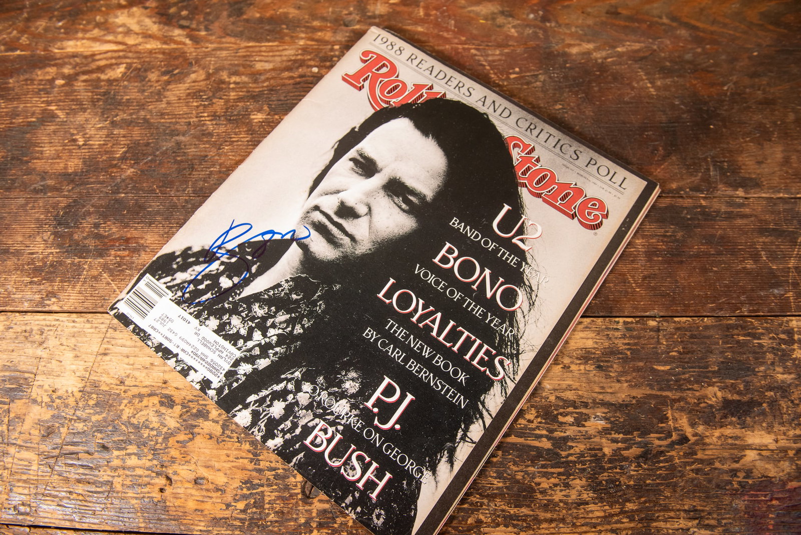 U2 BONO SIGNED ROLLING STONES MAGAZINE (1 of 3)