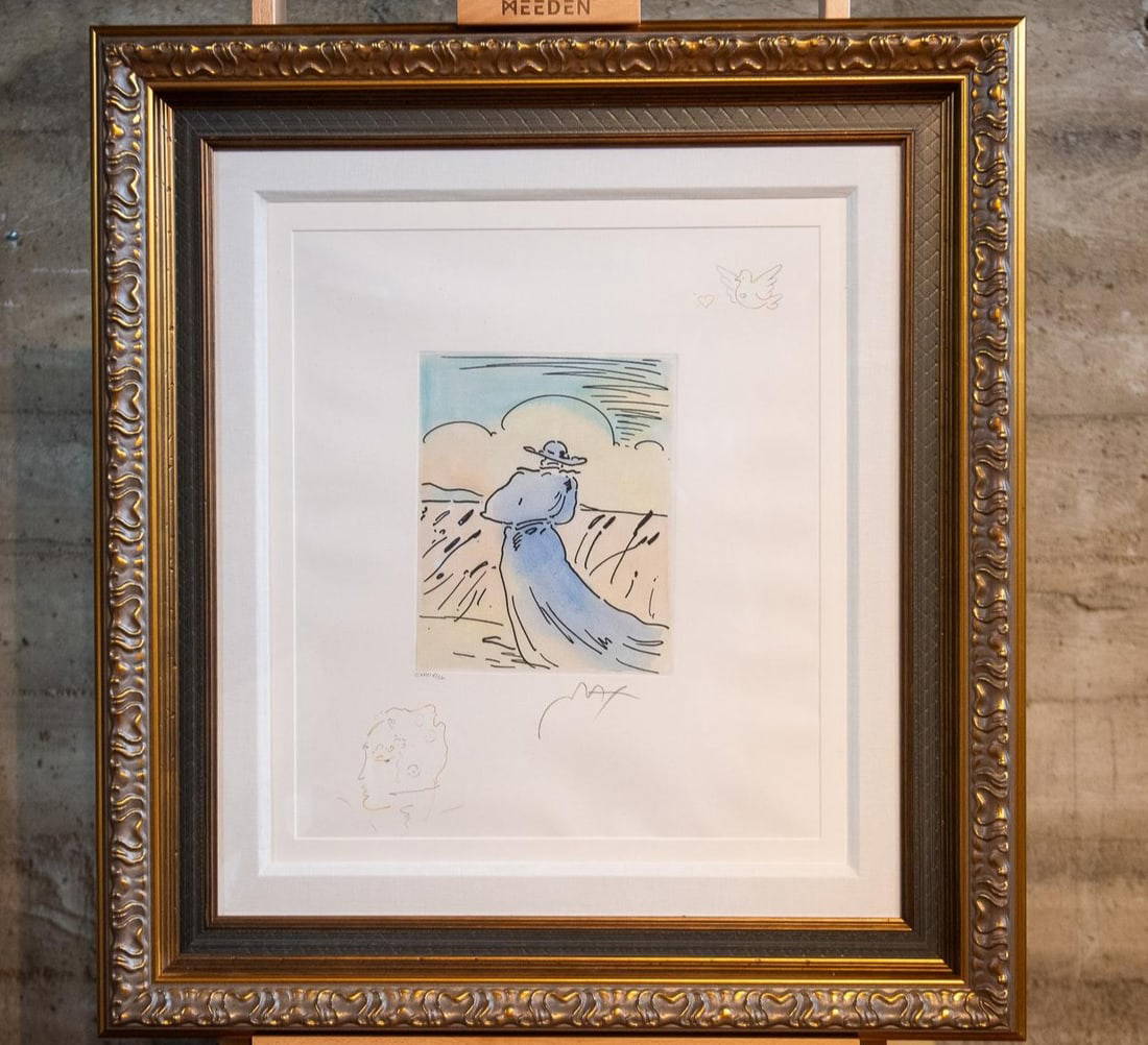 "walking In Reeds" Peter Max Etching Auction