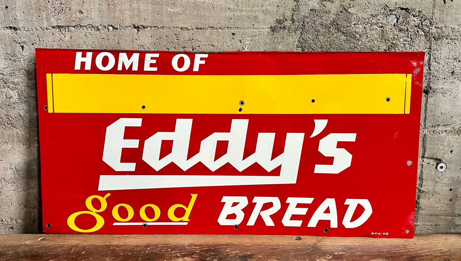 EDDY'S GOOD BREAD METAL SIGN (1 of 5)