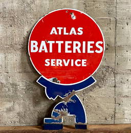 ATLAS BATTERIES SERVICE SIGN TAC