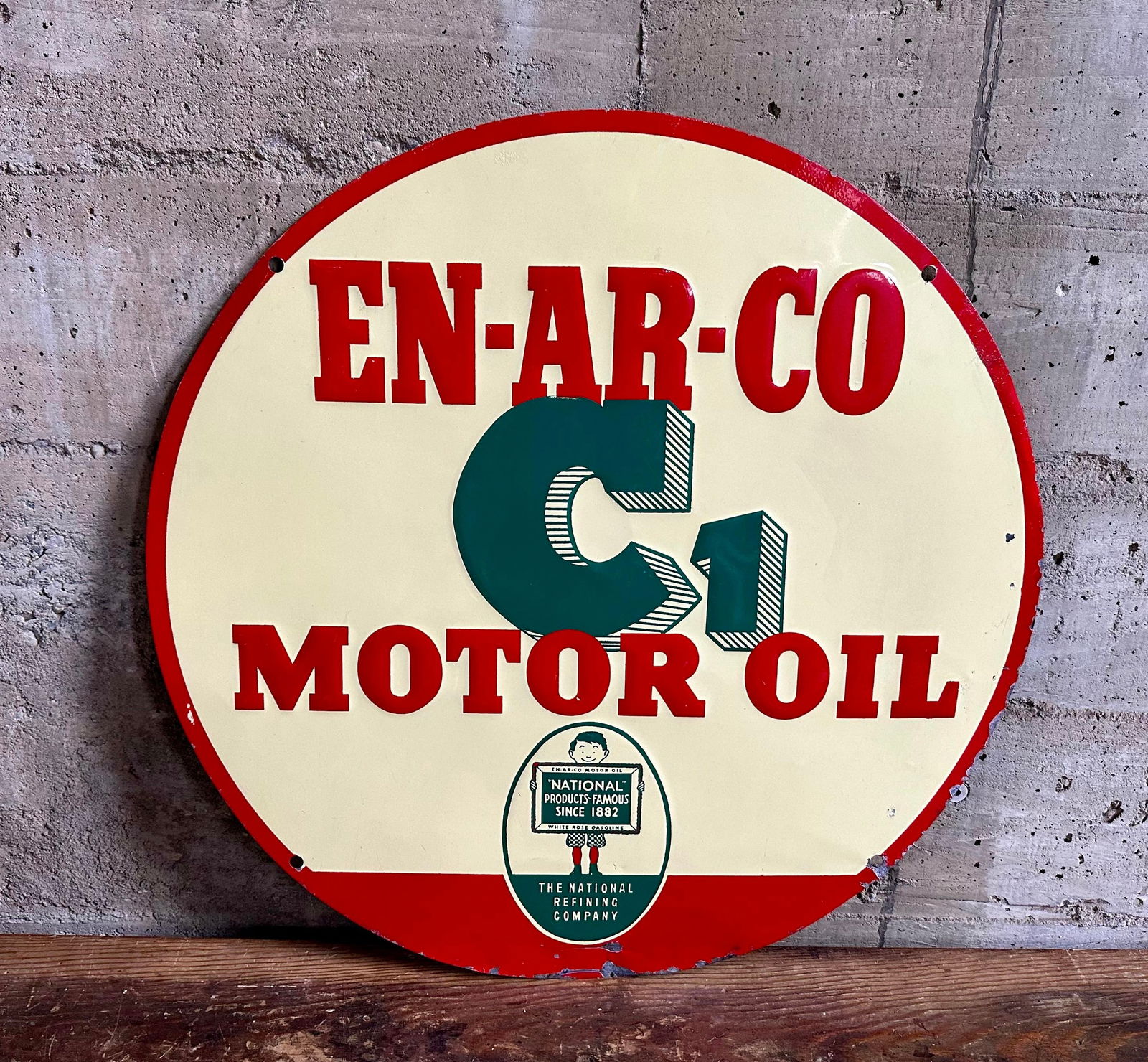 EN-AR-CO MOTOR OIL METAL SIGN (1 of 5)