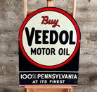 BUY VEEDOL MOTOR OIL DOUBLE SIDED METAL SIGN