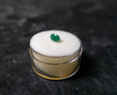 .53 CT. EMERALD: One oval shaped Emerald. 4x6 mm. .53 ct.ConditionGood condition.