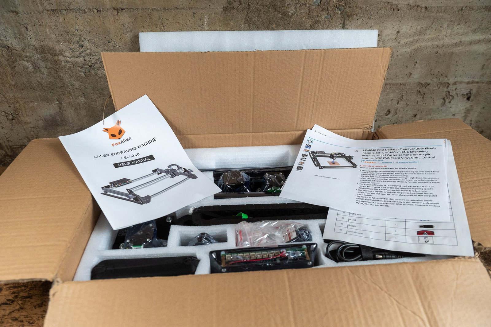 FOXALIEN LASER ENGRAVING MACHINE, LE-4040 (1 of 7)