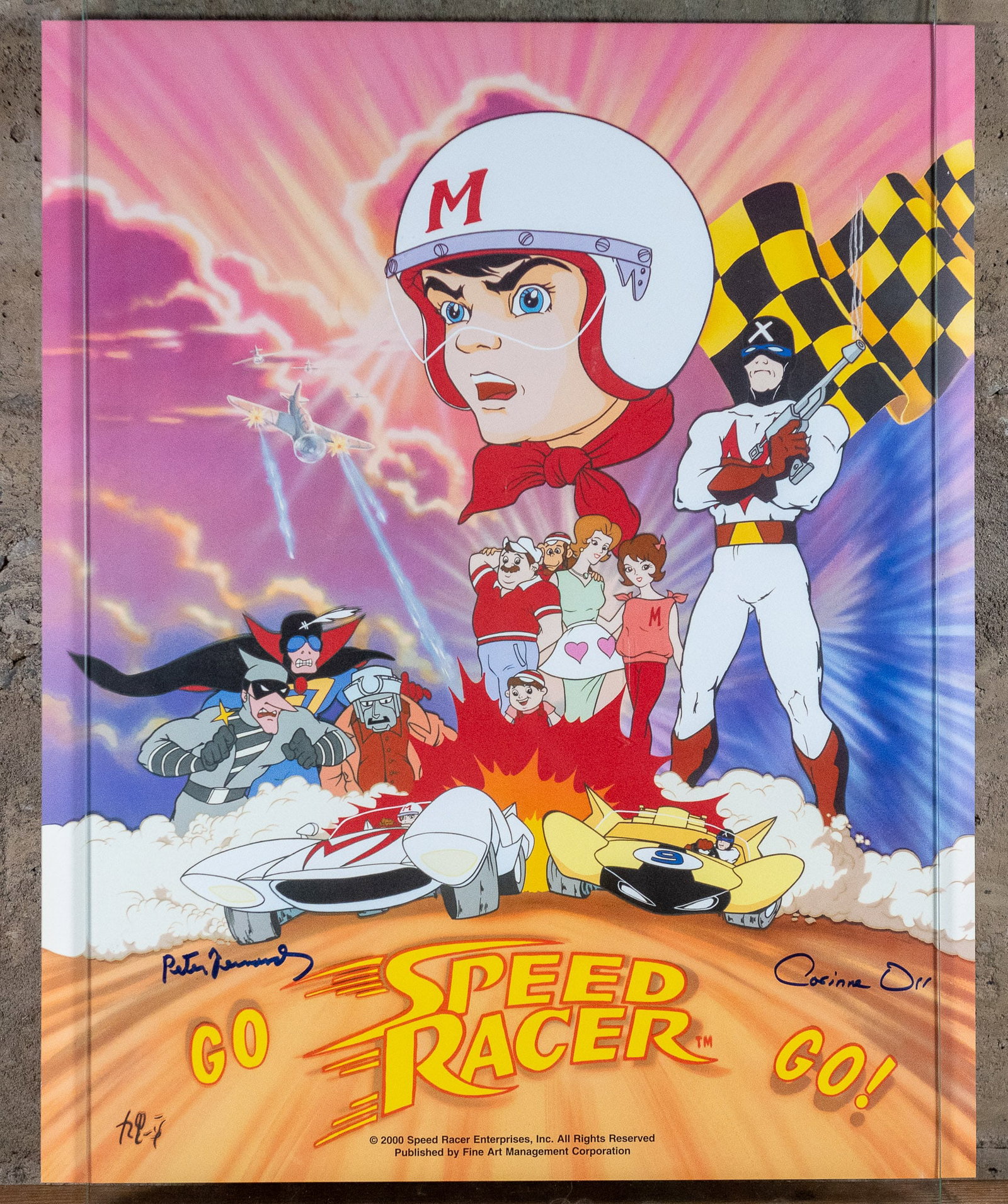 "GO SPEED RACER GO" SIGNED POSTER (1 of 7)