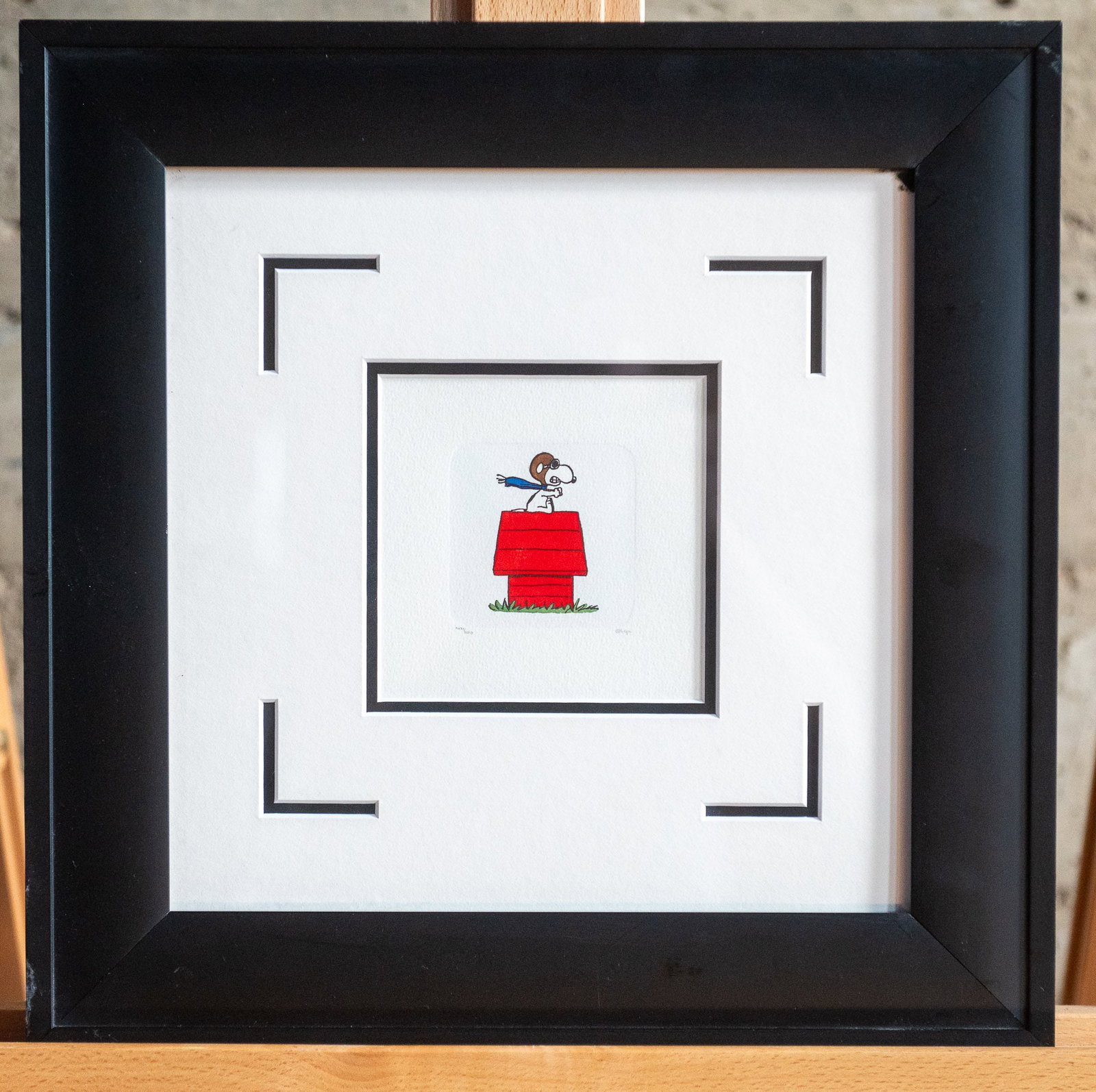 SNOOPY AND THE RED BARON COLOR ETCHING (1 of 4)