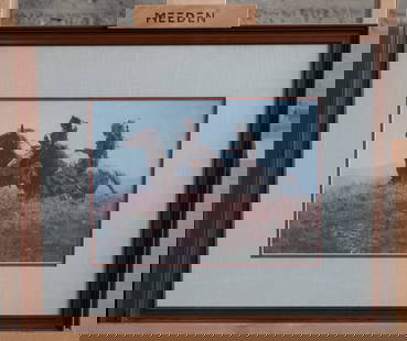'SHOSHONIS' HOWARD TERPNING: "Shoshonis" a limited edition hand-signed print by listed artist Howard Terpning of Arizona, New York, & Illinois. Number 980/1000. Original work created in 1980, print created in 1983. Hand signe