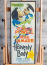 'THE HEAVENLY BODY' INSERT MOVIE POSTER