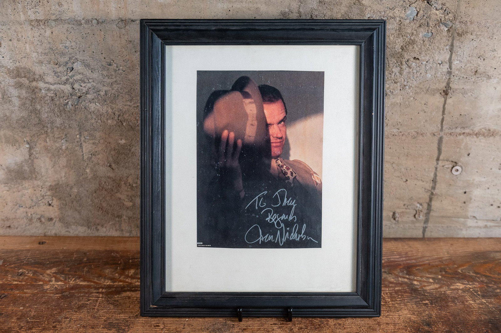 JACK NICHOLSON SIGNED 'CHINATOWN' PHOTOGRAPH (1 of 5)