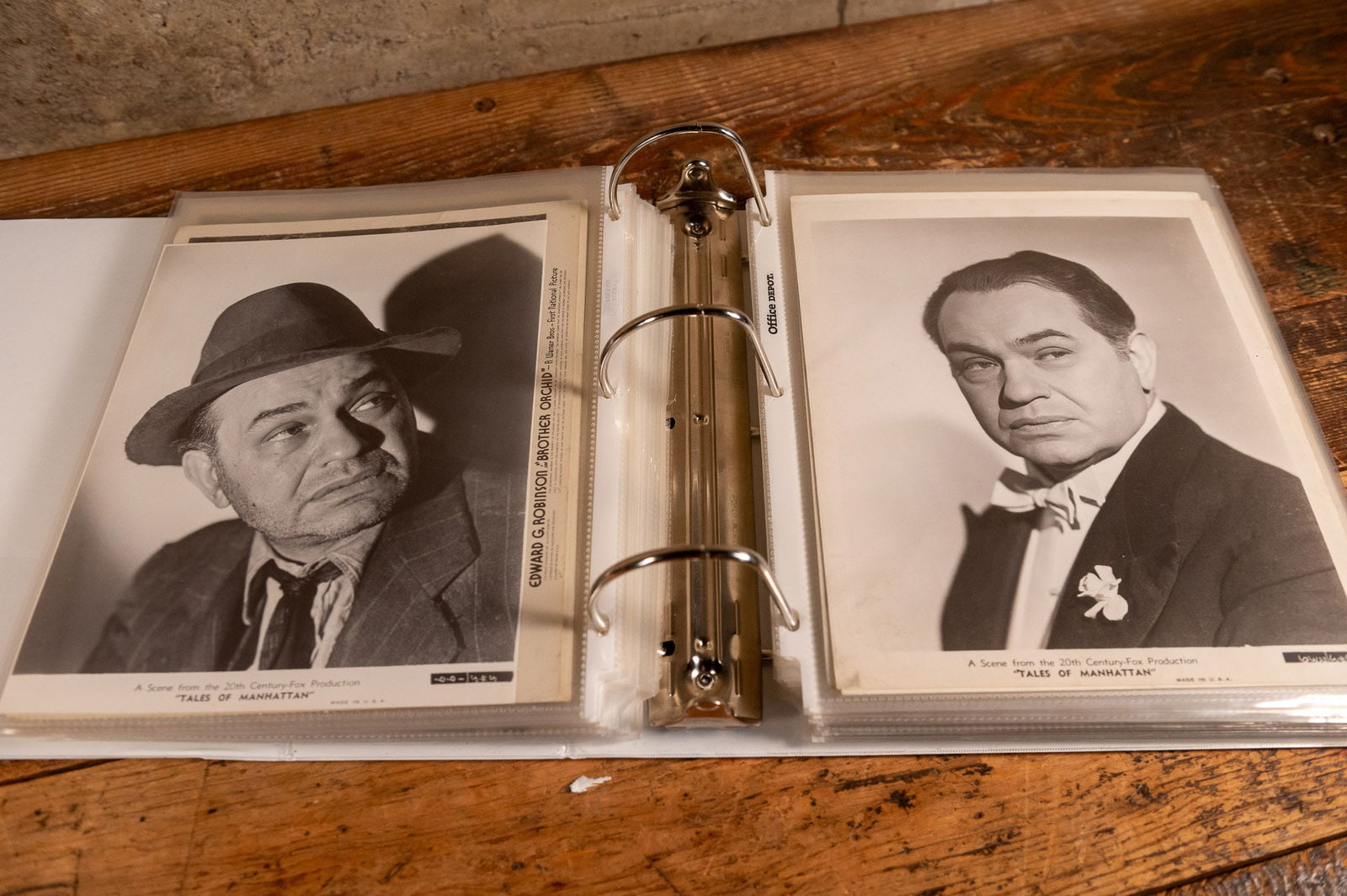 EDWARD G ROBINSON & JAMES CAGNEY PHOTO COLLECTION (1 of 10)