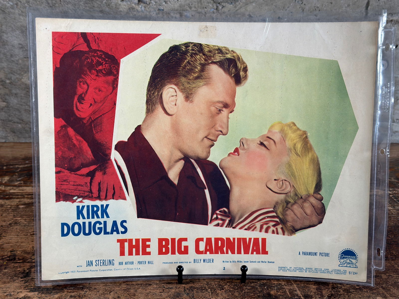 KIRK DOUGLAS, MARILYN MONROE, & ASSORTED ACTORS LOBBY CARDS (1 of 6)
