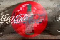 PORCELAIN COCA-COLA SIGN, 36''
