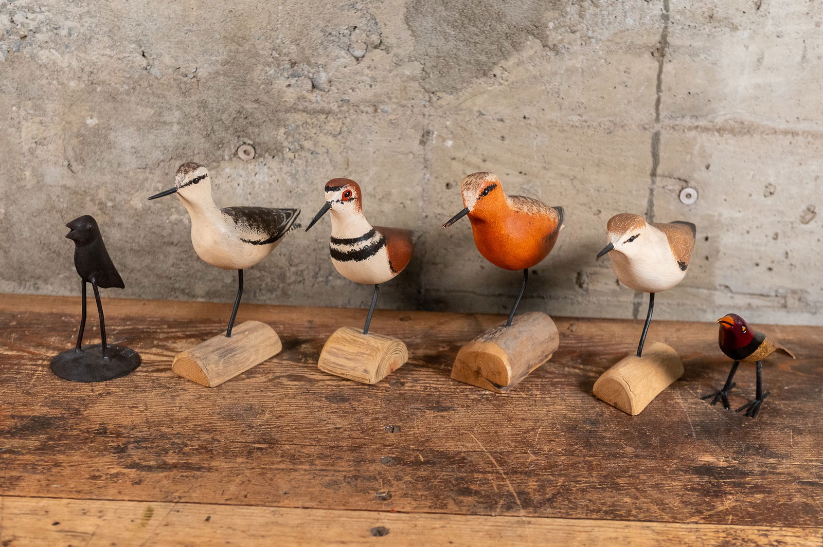 BIRD FOLK ART SCULPTURE ASSORTMENT (1 of 8)