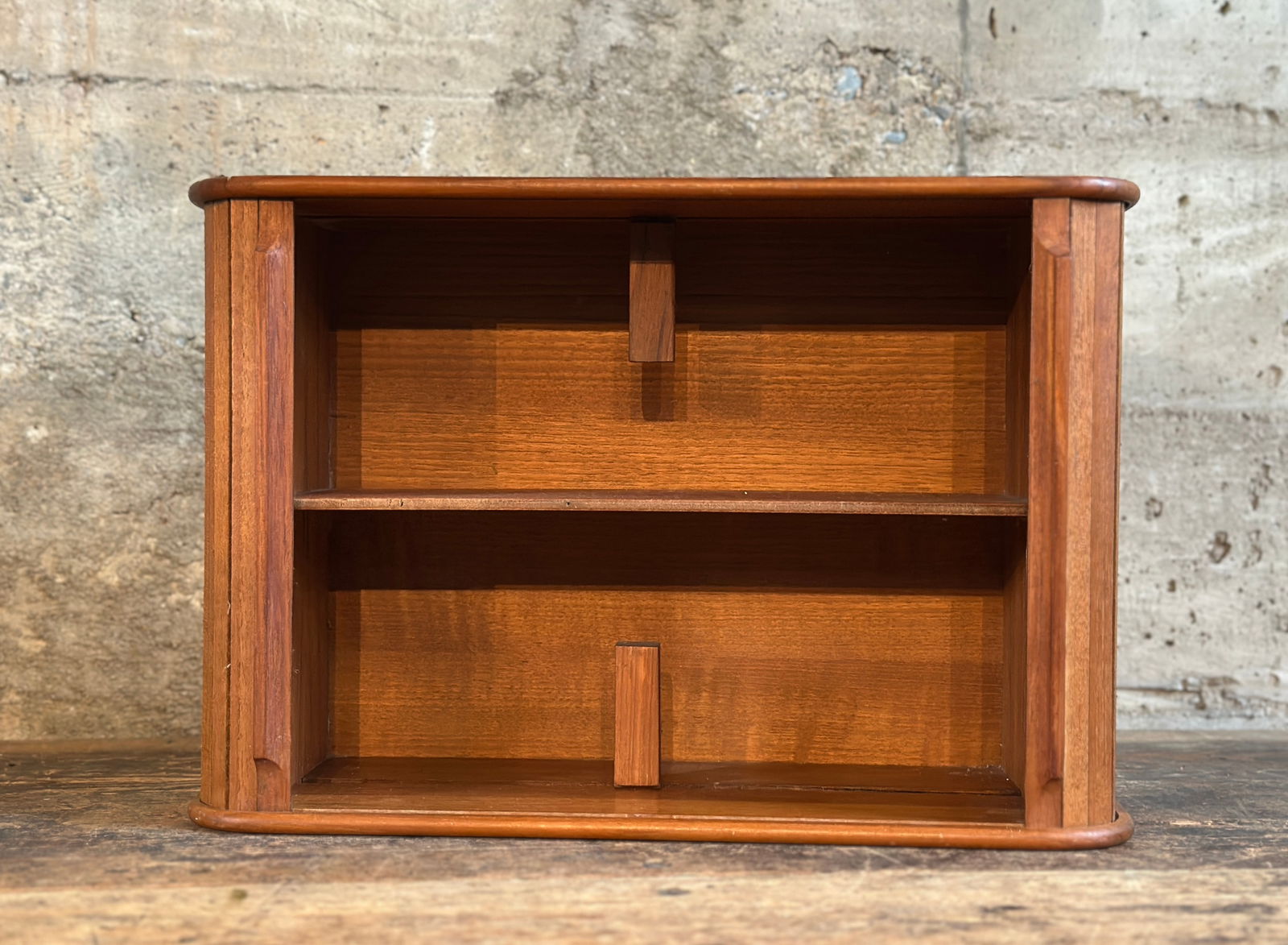 TEAK-TECH MID-CENTURY TAMBOUR CABINET (1 of 6)