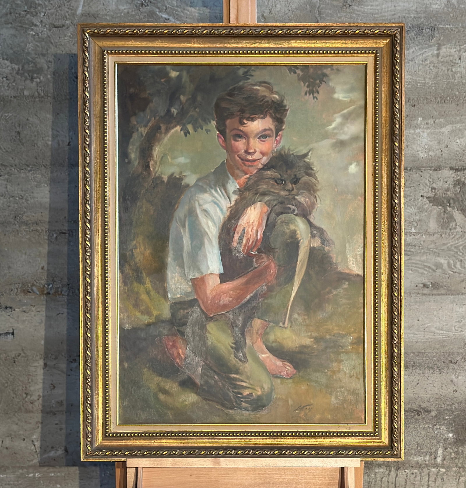 ORIGINAL OIL PAINTING, PEGGY DESALLE'S 'LITTLE GALLERY' (1 of 7)