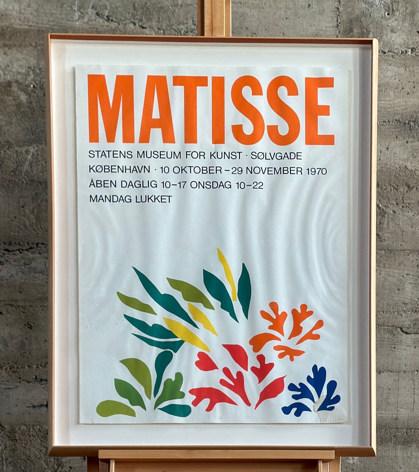 MATISSE POSTER LITHOGRAPH, STATENS MUSEUM FOR KUNST (1 of 5)
