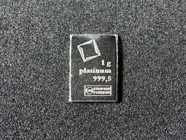 1 GRAM PLATINUM BAR