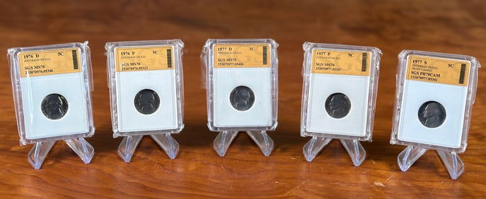1976 & 1977 JEFFERSON NICKEL SLABS