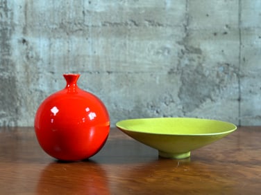 JAMES LOVERA, VASE & BOWL