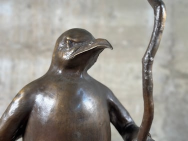 FRANK FLEMING, 'PENGUIN WITH STAFF'
