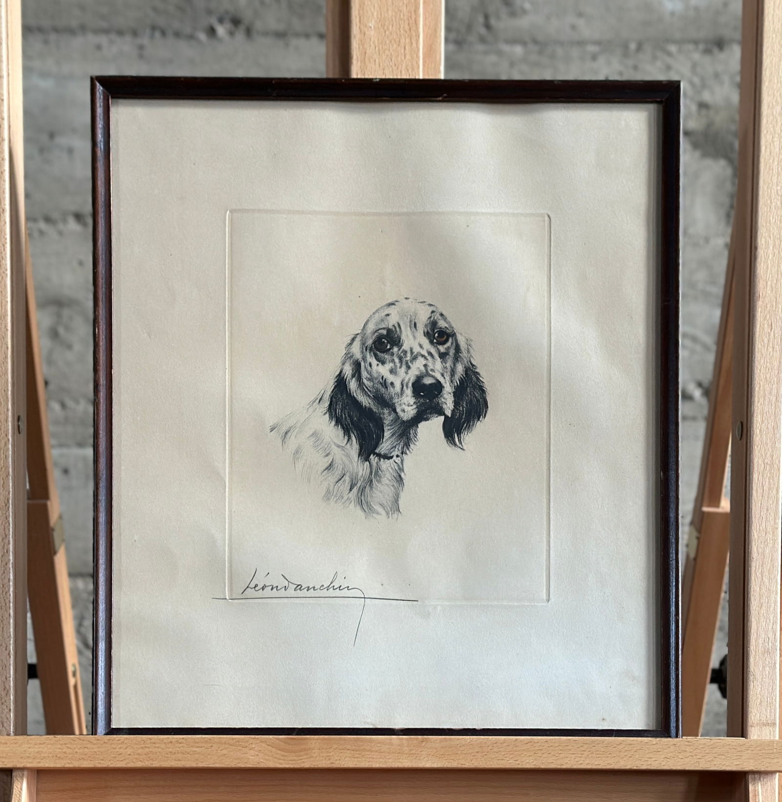 LEON DANCHIN, 'PORTRAIT OF A DOG' (1 of 4)