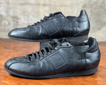 FENDI BLACK ZUCCA SNEAKERS