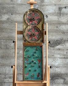 LINDSTROM GOLD STAR GAME & POOSH-M-UP BIG FIVE PINBALL GAME