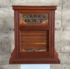 CLARK'S O.N.T. SPOOL COTTON STORE DISPLAY CABINET