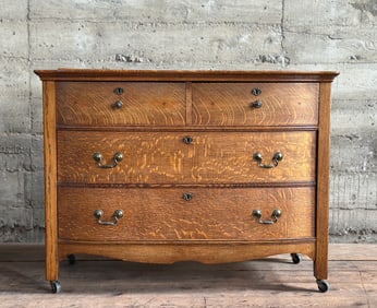 QUARTER-SAWN OAK DRESSER