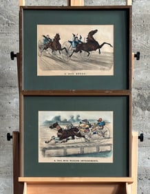 CURRIER & IVES, FRAMED LITHOGRAPHS