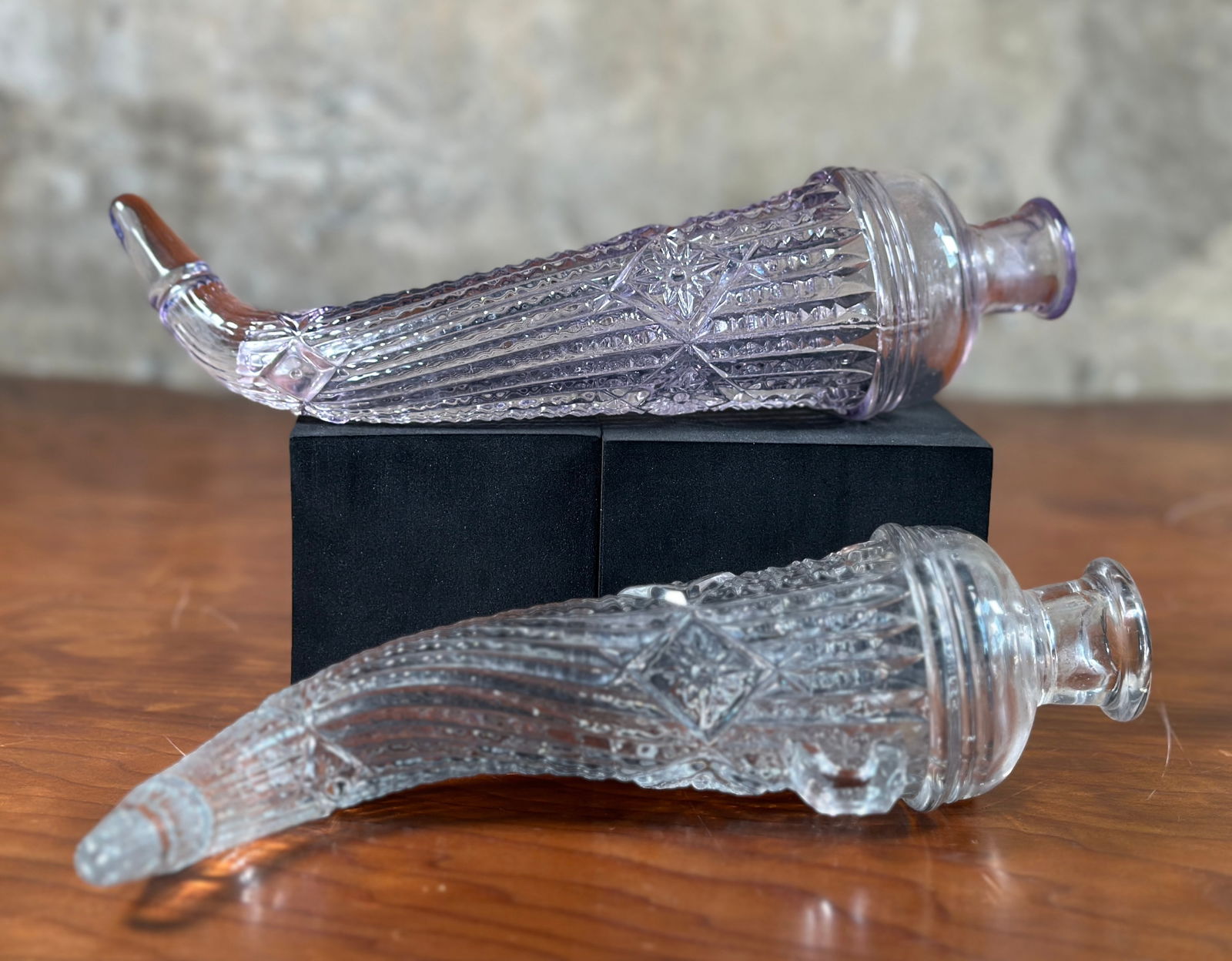 PAIR OF ANTIQUE CAR BUD FLOWER VASES (1 of 7)