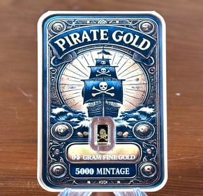 .5 GRAM PIRATE GOLD, LIMITED MINTAGE