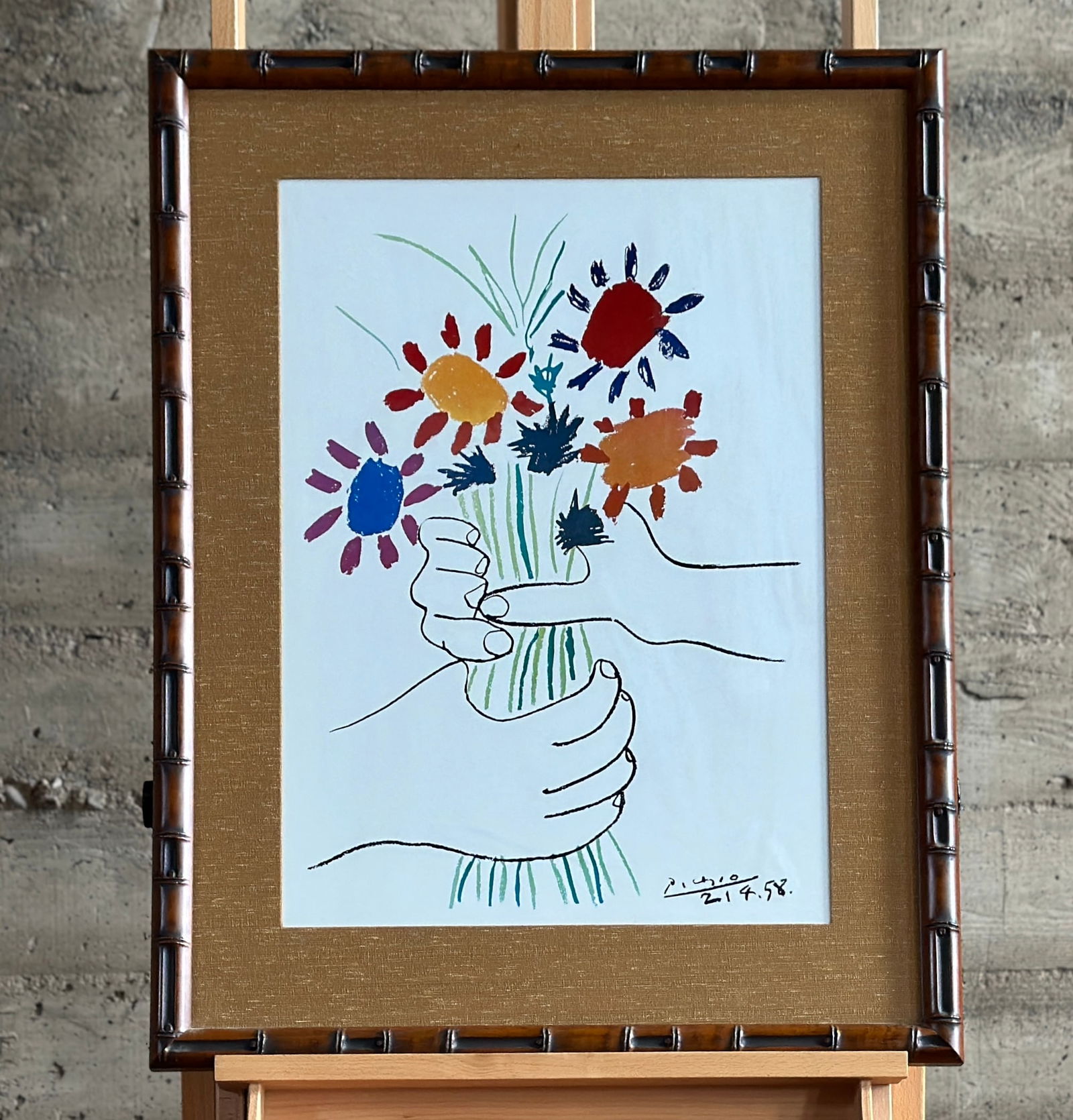 PABLO PICASSO, 'MAIN AUX FLEURS' (1 of 4)