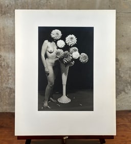 HARRY GROSS, 'WOMAN WITH VASE OF FLOWERS'