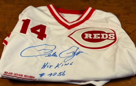 PETE ROSE SIGNED JERSEY