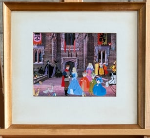 'SLEEPING BEAUTY', CELLULOID PAINTING