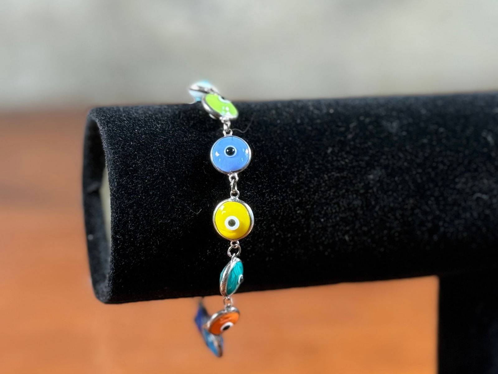 EVIL EYE STERLING SILVER BRACELET (1 of 4)