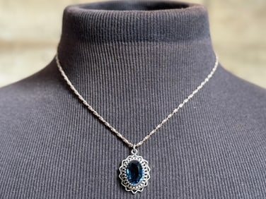 DANECRAFT PENDANT & STERLING CHAIN