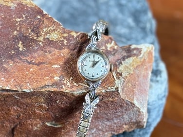 14K GOLD BRODNAX LADIES WATCH
