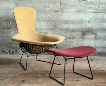 BERTOIA BIRD CHAIR & OTTOMAN