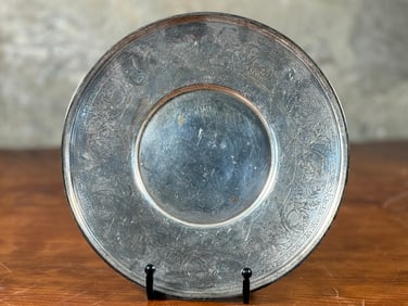 19TH CENTURY STERLING SILVER TRAY